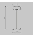 Lampy stołowe LED - Maytoni AI Collaboration Lampa Akumulatorowa Stołowa LED 3W 120lm Biały MOD229TL-L3W3K2 - product 3