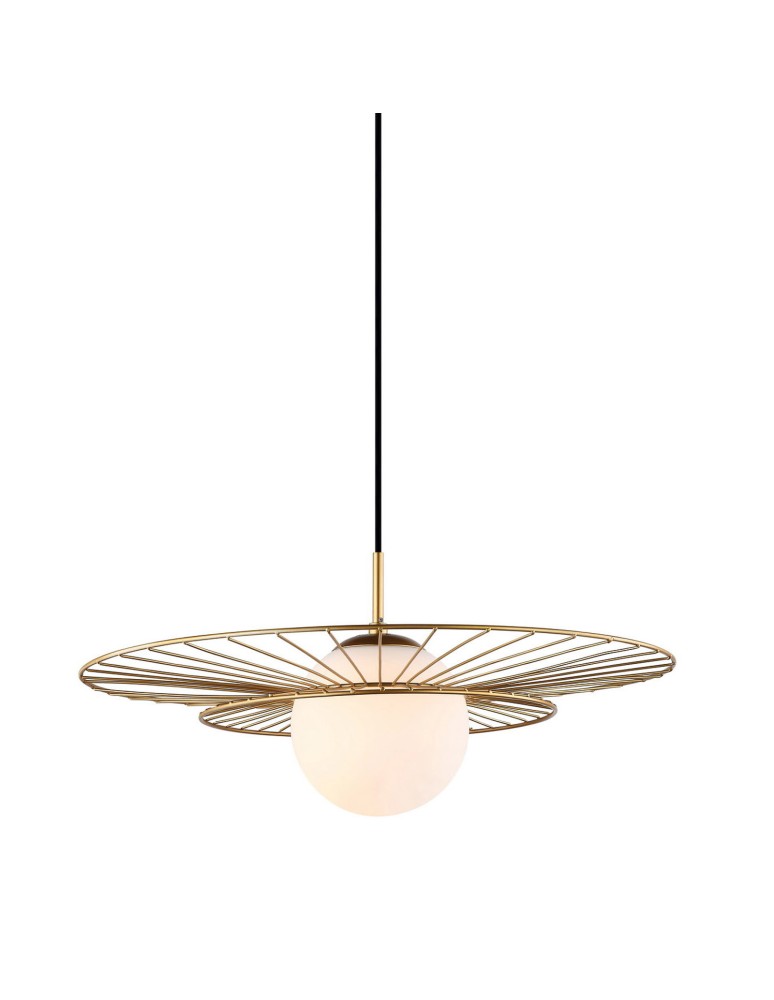 Lampy wiszące loftowe - ITALUX Alison Złoty Wisząca 1xE27 40W MDM-4001/1 GD - produkt kolory-swiatla.pl 1