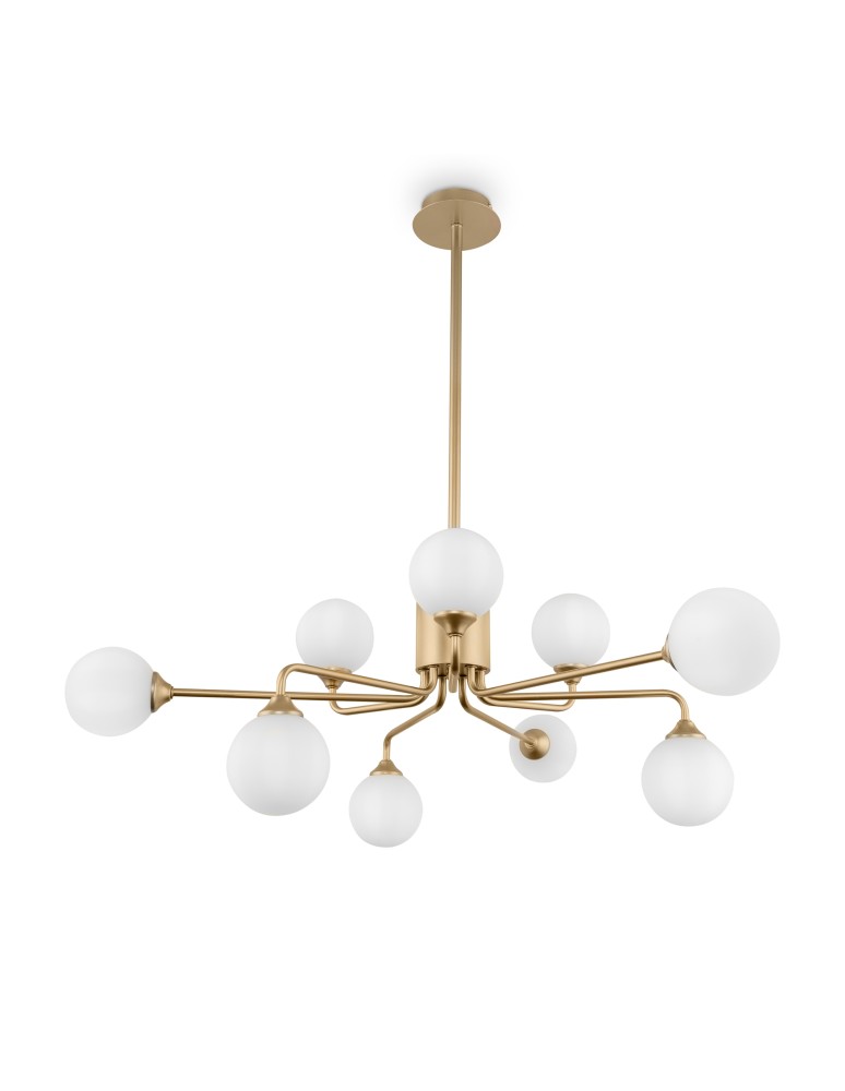 Maytoni Alexis Żyrandol Nowoczesny 9xG9 40W Złoty Mat MOD044PL-09MG