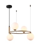 Lampy wiszące - ITALUX Amily Mosiądz Wisząca 4xG9 25W MDM-3974/4 BRO - produkt 1