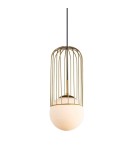 Lampy wiszące loftowe - ITALUX Matty Złoty Wisząca 1xE27 40W MDM-3939/1 GD - product 1