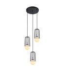 Lampy wiszące loftowe - ITALUX Matty Czarny Wisząca 3xE27 40W MDM-3939/3 BK - product 1