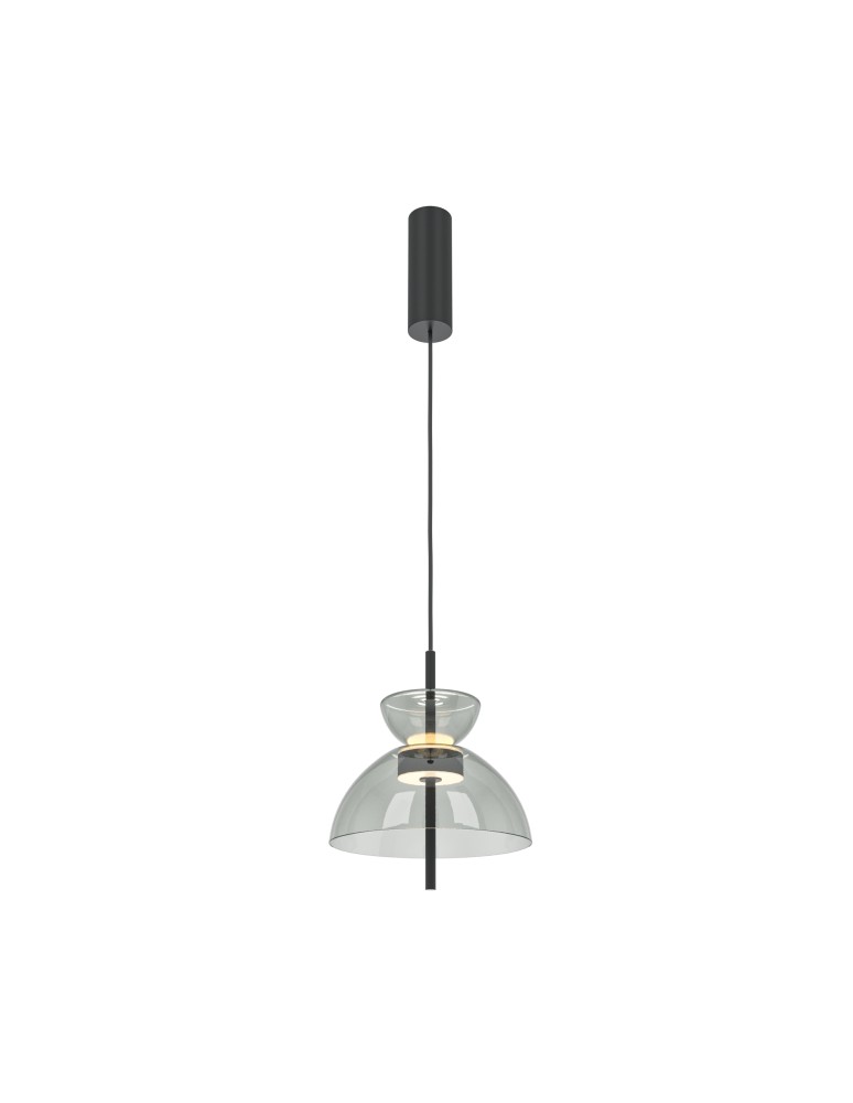 Maytoni Bangkok Lampa Wisząca Designerska Szklana LED 12W 1200lm 3000K Czarny MOD185PL-L11B3K2 Maytoni Bangkok Lampa Wisząca Designerska Szklana LED 12W 1200lm 3000K Czarny MOD185PL-L11B3K2