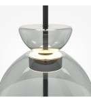 Maytoni Bangkok Lampa Wisząca Designerska Szklana LED 12W 1200lm 3000K Czarny MOD185PL-L11B3K2 Maytoni Bangkok Lampa Wisząca Designerska Szklana LED 12W 1200lm 3000K Czarny MOD185PL-L11B3K2