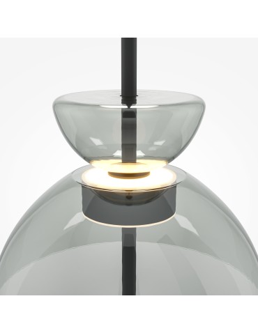 Maytoni Bangkok Lampa Wisząca Designerska Szklana LED 12W 1200lm 3000K Czarny MOD185PL-L11B3K2 - produkt 2