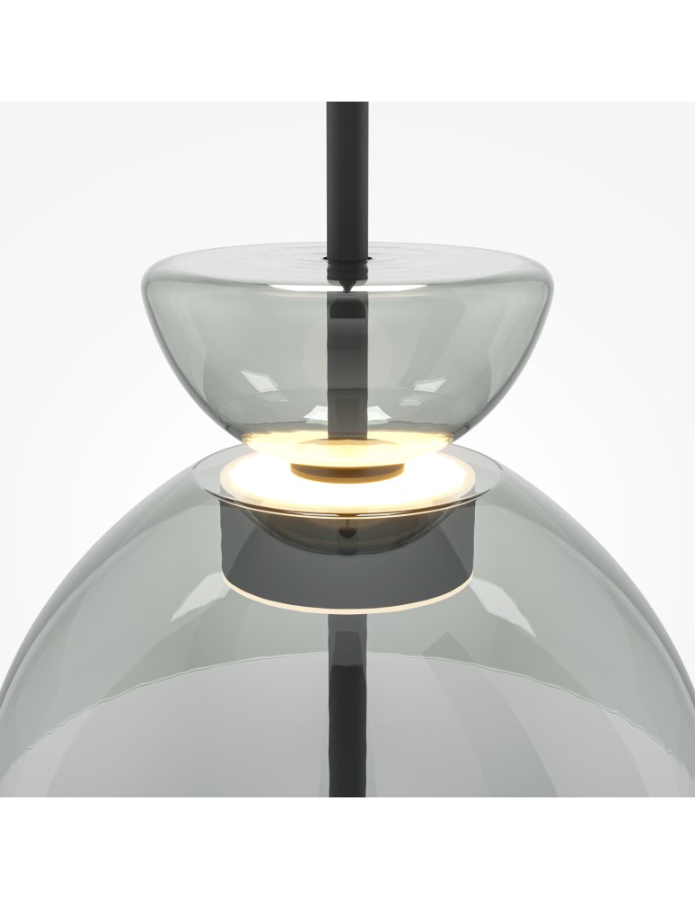 Maytoni Bangkok Lampa Wisząca Designerska Szklana LED 12W 1200lm 3000K Czarny MOD185PL-L11B3K2 Maytoni Bangkok Lampa Wisząca Designerska Szklana LED 12W 1200lm 3000K Czarny MOD185PL-L11B3K2