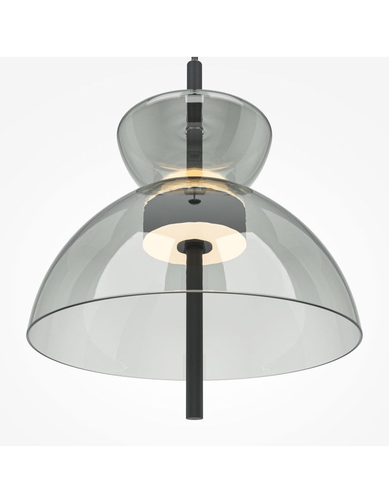 Maytoni Bangkok Lampa Wisząca Designerska Szklana LED 12W 1200lm 3000K Czarny MOD185PL-L11B3K2 Maytoni Bangkok Lampa Wisząca Designerska Szklana LED 12W 1200lm 3000K Czarny MOD185PL-L11B3K2