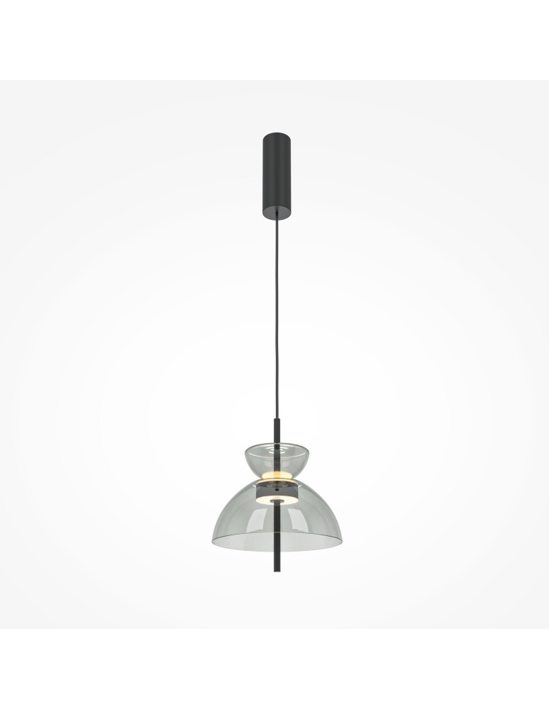 Maytoni Bangkok Lampa Wisząca Designerska Szklana LED 12W 1200lm 3000K Czarny MOD185PL-L11B3K2 Maytoni Bangkok Lampa Wisząca Designerska Szklana LED 12W 1200lm 3000K Czarny MOD185PL-L11B3K2