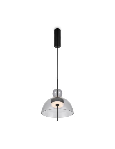 Maytoni Bangkok Lampa Wisząca Designerska Szklana LED 12W 1200lm 3000K Czarny MOD185PL-L11B3K1