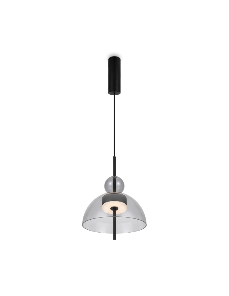 Maytoni Bangkok Lampa Wisząca Designerska Szklana LED 12W 1200lm 3000K Czarny MOD185PL-L11B3K1
