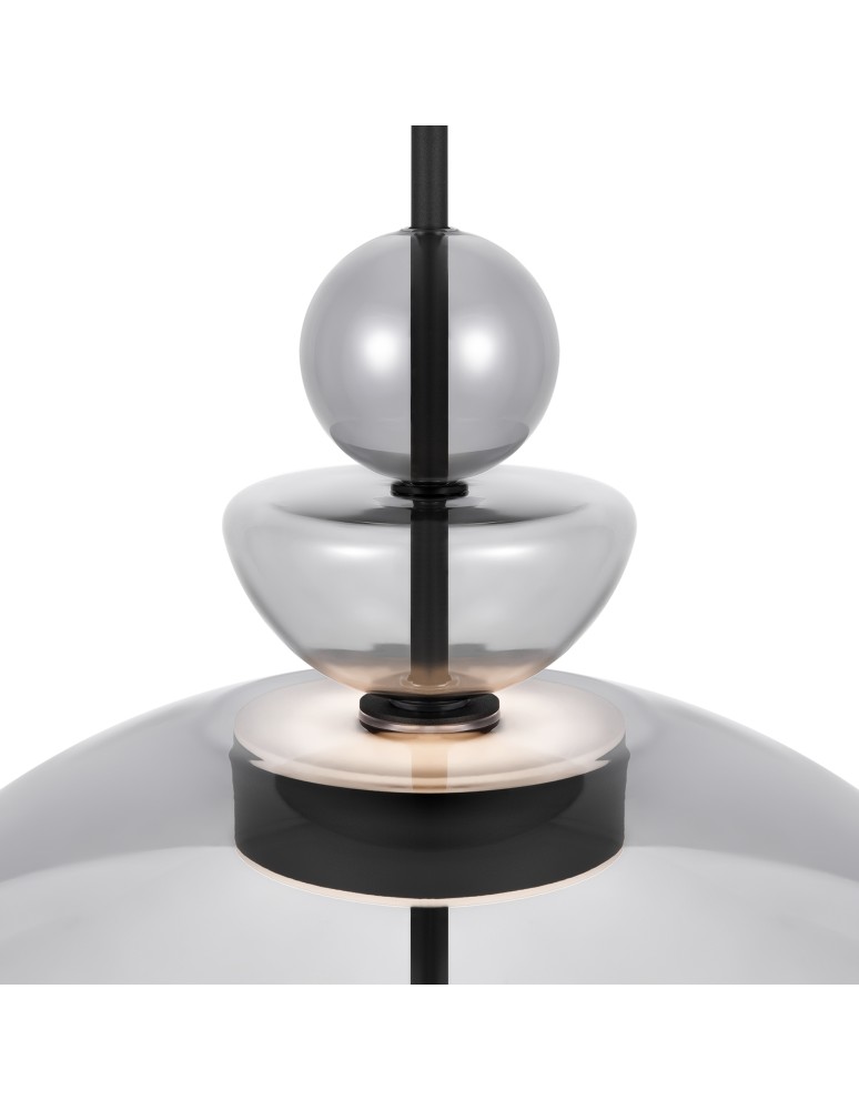 Maytoni Bangkok Lampa Wisząca Designerska Szklana LED 12W 1200lm 3000K Czarny MOD185PL-L11B3K3