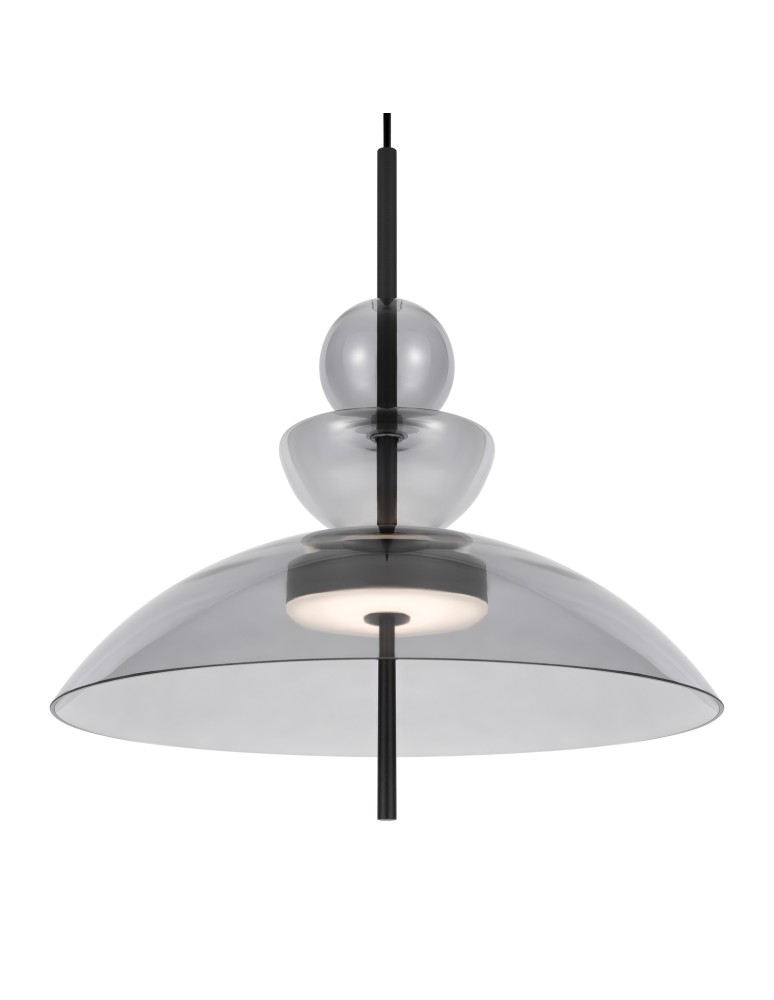 Maytoni Bangkok Lampa Wisząca Designerska Szklana LED 12W 1200lm 3000K Czarny MOD185PL-L11B3K3