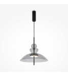 Lampy wiszące designerskie - Maytoni Bangkok Lampa Wisząca Designerska Szklana LED 12W 1200lm 3000K Czarny MOD185PL-L11B3K3 - product 4