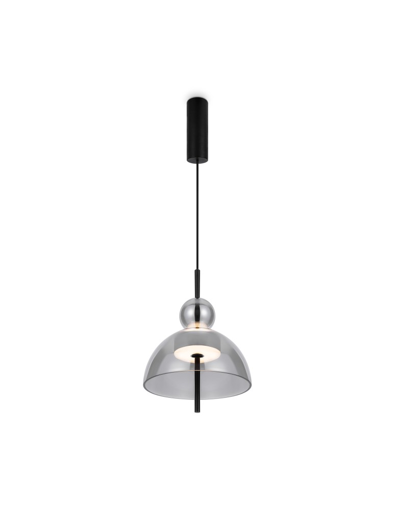 Maytoni Bangkok Lampa Wisząca Designerska Szklana LED 12W 1200lm 3000K Czarny MOD185PL-L6B3K4 Maytoni Bangkok Lampa Wisząca Designerska Szklana LED 12W 1200lm 3000K Czarny MOD185PL-L6B3K4