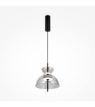 Lampy wiszące designerskie - Maytoni Bangkok Lampa Wisząca Designerska Szklana LED 12W 1200lm 3000K Czarny MOD185PL-L6B3K5 - product 1