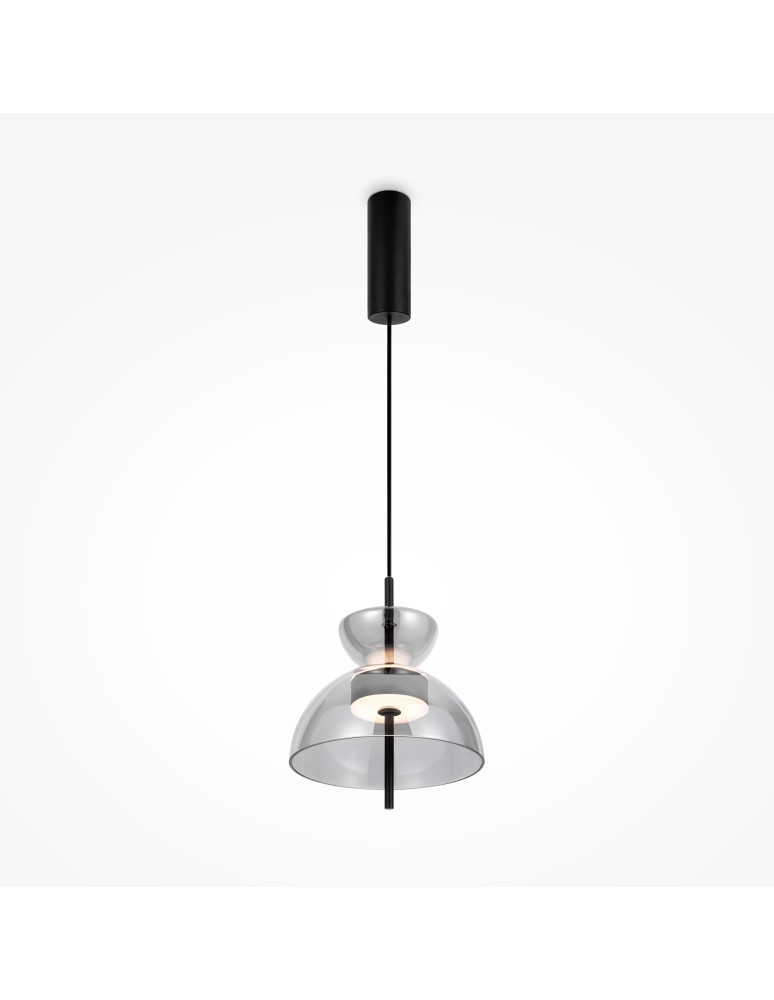 Maytoni Bangkok Lampa Wisząca Designerska Szklana LED 12W 1200lm 3000K Czarny MOD185PL-L6B3K5