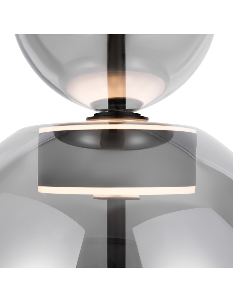 Maytoni Bangkok Lampa Wisząca Designerska Szklana LED 12W 1200lm 3000K Czarny MOD185PL-L6B3K5