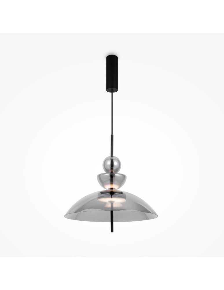 Maytoni Bangkok Lampa Wisząca Designerska Szklana LED 12W 1200lm 3000K Czarny MOD185PL-L6B3K6