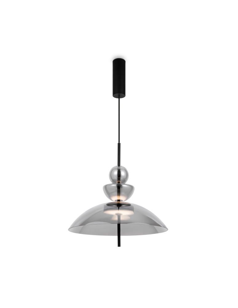 Maytoni Bangkok Lampa Wisząca Designerska Szklana LED 12W 1200lm 3000K Czarny MOD185PL-L6B3K6 Maytoni Bangkok Lampa Wisząca Designerska Szklana LED 12W 1200lm 3000K Czarny MOD185PL-L6B3K6
