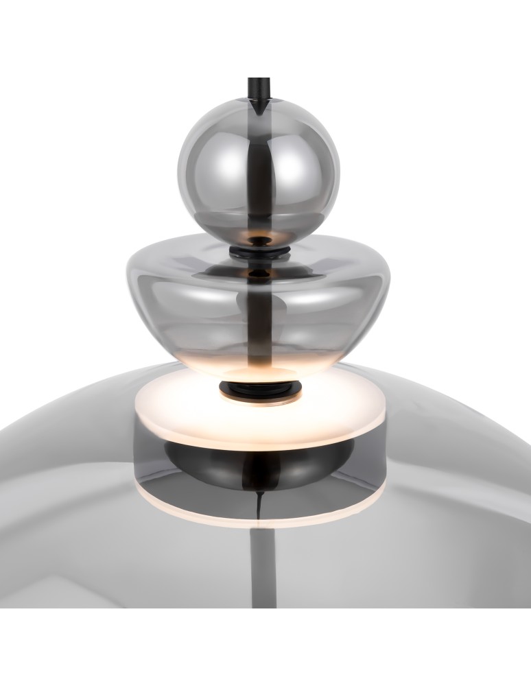Maytoni Bangkok Lampa Wisząca Designerska Szklana LED 12W 1200lm 3000K Czarny MOD185PL-L6B3K6 Maytoni Bangkok Lampa Wisząca Designerska Szklana LED 12W 1200lm 3000K Czarny MOD185PL-L6B3K6