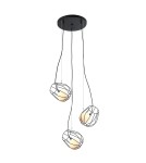 Lampy wiszące potrójne - ITALUX Melisa Czarny Wisząca 3xG9 25W MDM-3942/3 BK - produkt 1