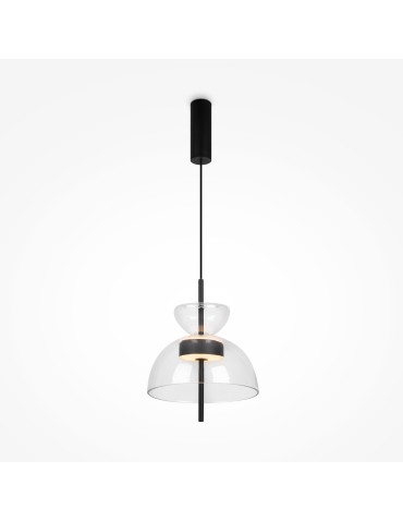 Maytoni Bangkok Lampa Wisząca Designerska Szklana LED 12W 1200lm 3000K Czarny MOD185PL-L6B3K2