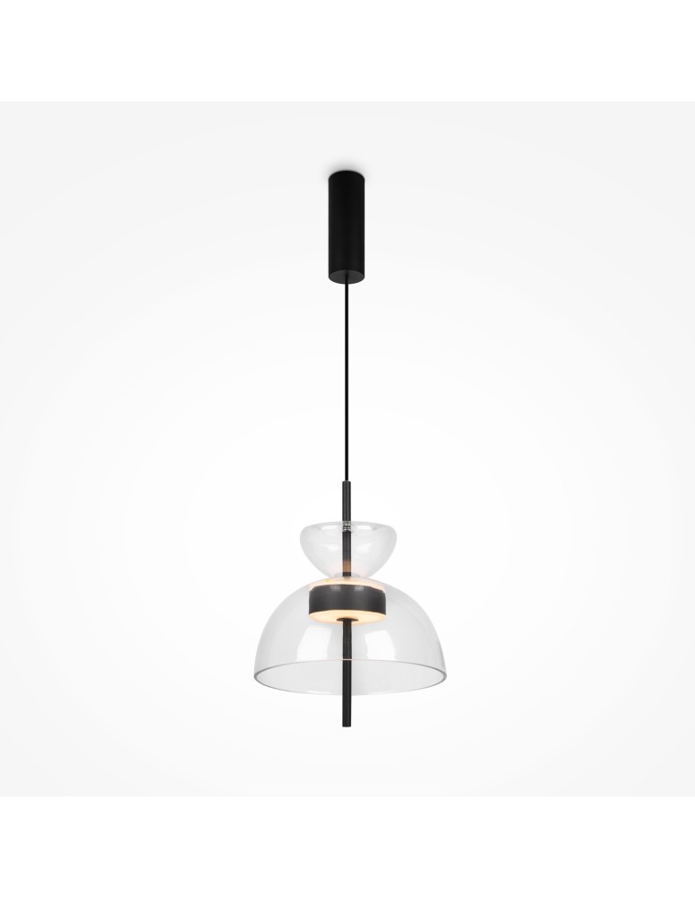 Maytoni Bangkok Lampa Wisząca Designerska Szklana LED 12W 1200lm 3000K Czarny MOD185PL-L6B3K2