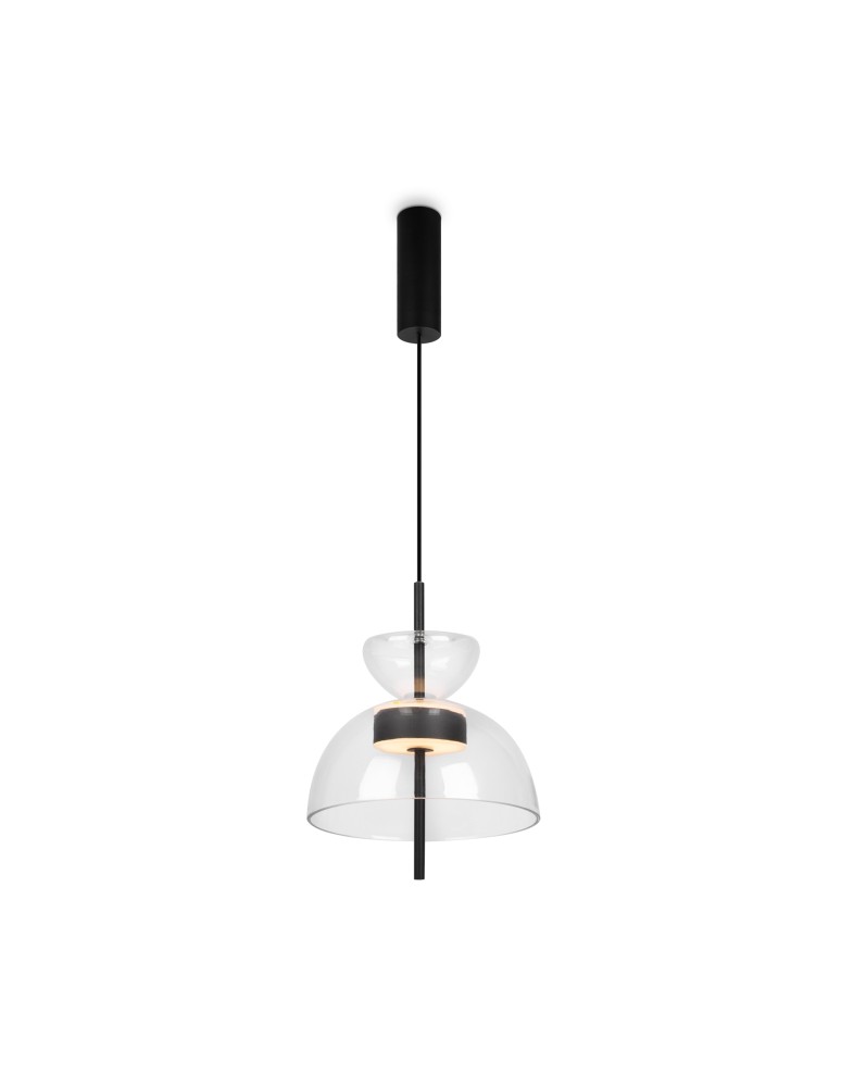 Maytoni Bangkok Lampa Wisząca Designerska Szklana LED 12W 1200lm 3000K Czarny MOD185PL-L6B3K2 Maytoni Bangkok Lampa Wisząca Designerska Szklana LED 12W 1200lm 3000K Czarny MOD185PL-L6B3K2