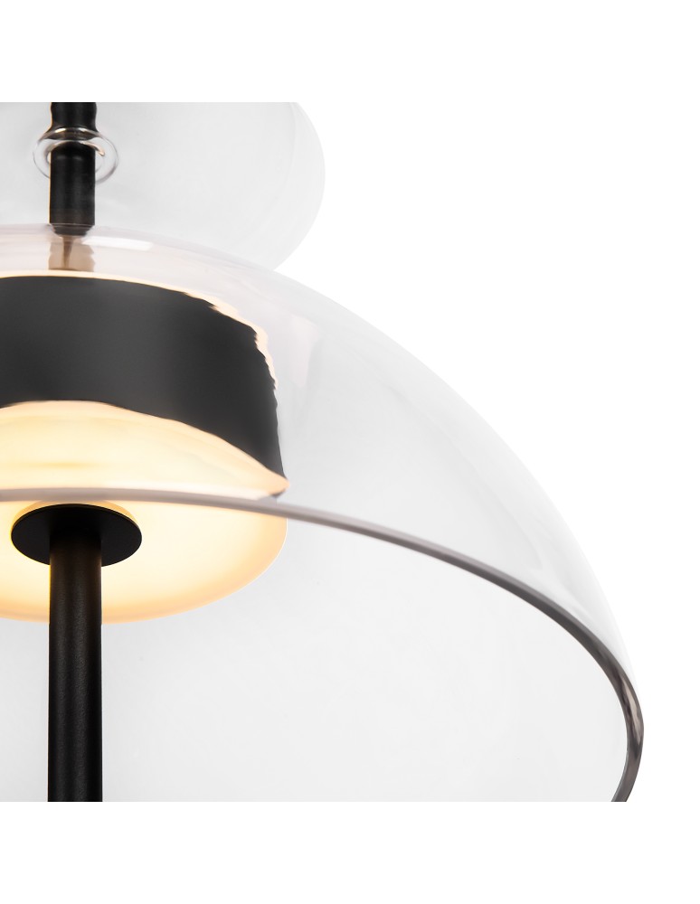Maytoni Bangkok Lampa Wisząca Designerska Szklana LED 12W 1200lm 3000K Czarny MOD185PL-L6B3K2 Maytoni Bangkok Lampa Wisząca Designerska Szklana LED 12W 1200lm 3000K Czarny MOD185PL-L6B3K2