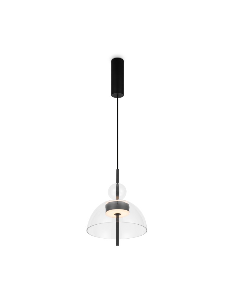 Maytoni Bangkok Lampa Wisząca Designerska Szklana LED 12W 1200lm 3000K Czarny MOD185PL-L6B3K1 Maytoni Bangkok Lampa Wisząca Designerska Szklana LED 12W 1200lm 3000K Czarny MOD185PL-L6B3K1