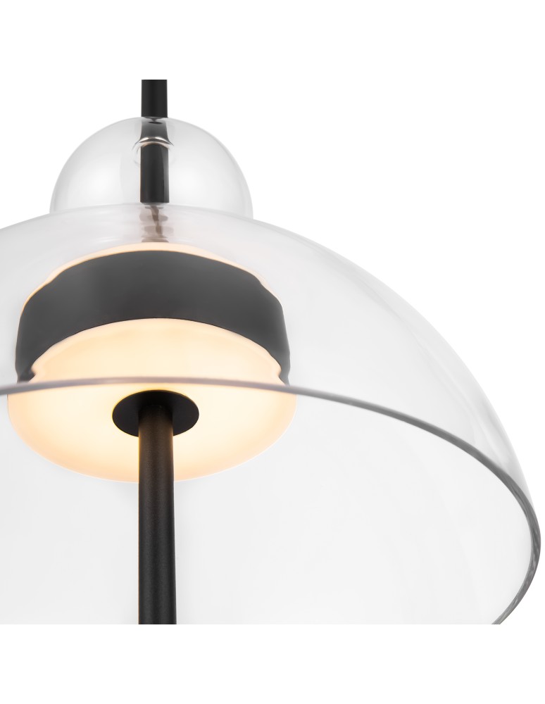 Maytoni Bangkok Lampa Wisząca Designerska Szklana LED 12W 1200lm 3000K Czarny MOD185PL-L6B3K1 Maytoni Bangkok Lampa Wisząca Designerska Szklana LED 12W 1200lm 3000K Czarny MOD185PL-L6B3K1
