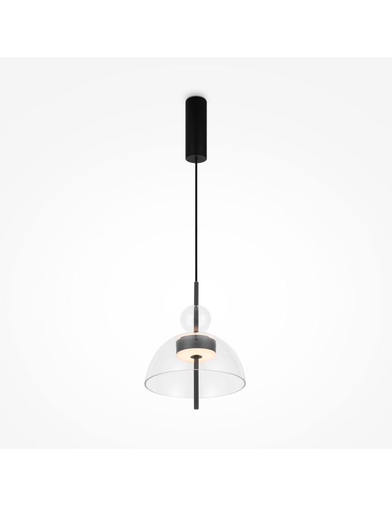 Maytoni Bangkok Lampa Wisząca Designerska Szklana LED 12W 1200lm 3000K Czarny MOD185PL-L6B3K1 Maytoni Bangkok Lampa Wisząca Designerska Szklana LED 12W 1200lm 3000K Czarny MOD185PL-L6B3K1