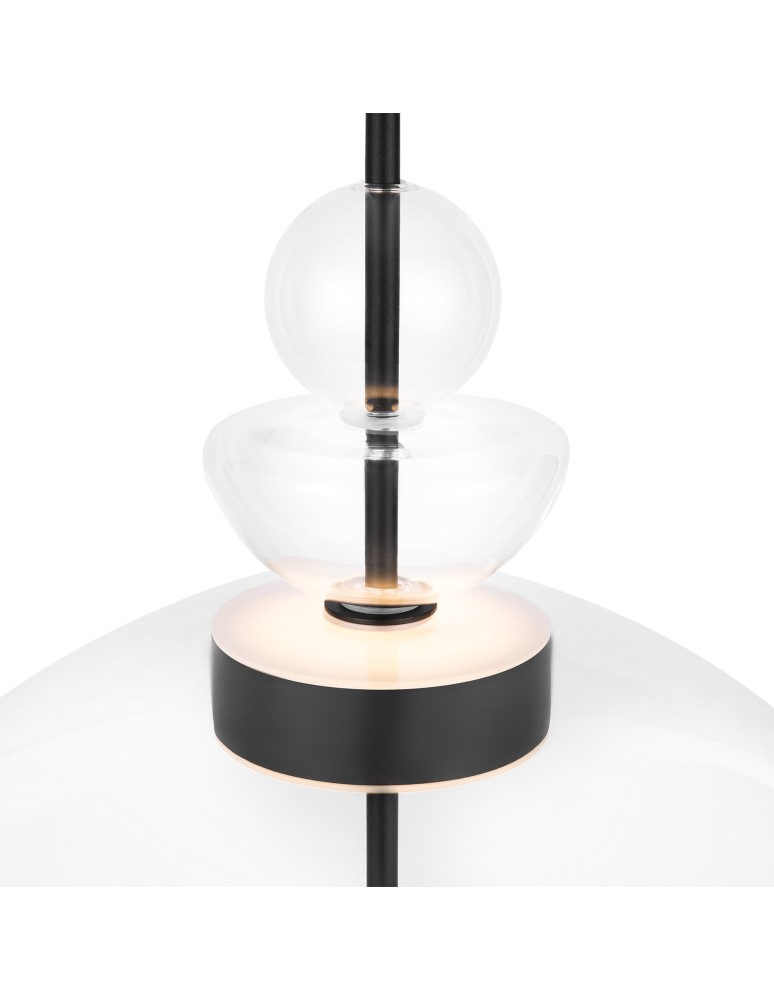 Maytoni Bangkok Lampa Wisząca Designerska Szklana LED 12W 1200lm 3000K Czarny MOD185PL-L6B3K3 Maytoni Bangkok Lampa Wisząca Designerska Szklana LED 12W 1200lm 3000K Czarny MOD185PL-L6B3K3
