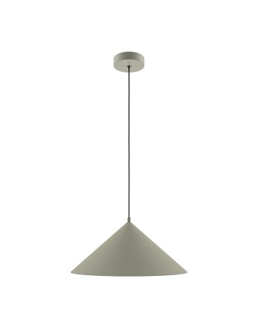 Maytoni Basic colors Lampa Wisząca Stożek 1xE27 40W Szary MOD167PL-01BG