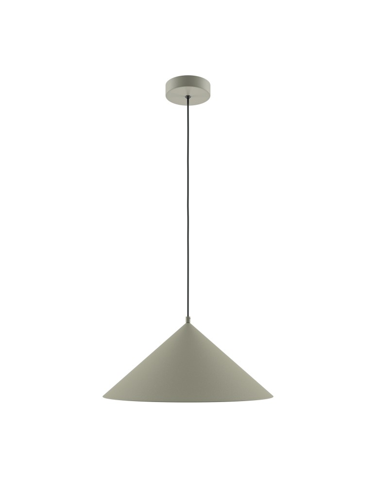 Maytoni Basic colors Lampa Wisząca Stożek 1xE27 40W Szary MOD167PL-01BG