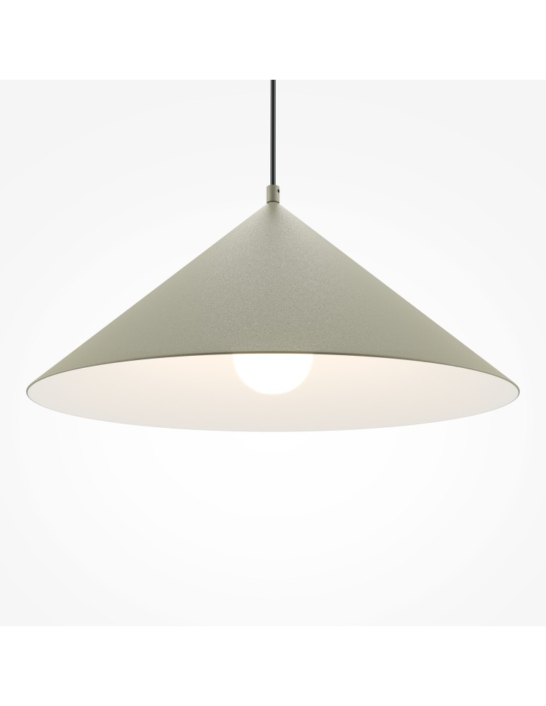 Maytoni Basic colors Lampa Wisząca Stożek 1xE27 40W Szary MOD167PL-01BG Maytoni Basic colors Lampa Wisząca Stożek 1xE27 40W Szary MOD167PL-01BG