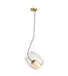 Lampy wiszące - ITALUX Melisa Złoty Wisząca 1xE27 40W MDM-3943/1 GD - produkt 1