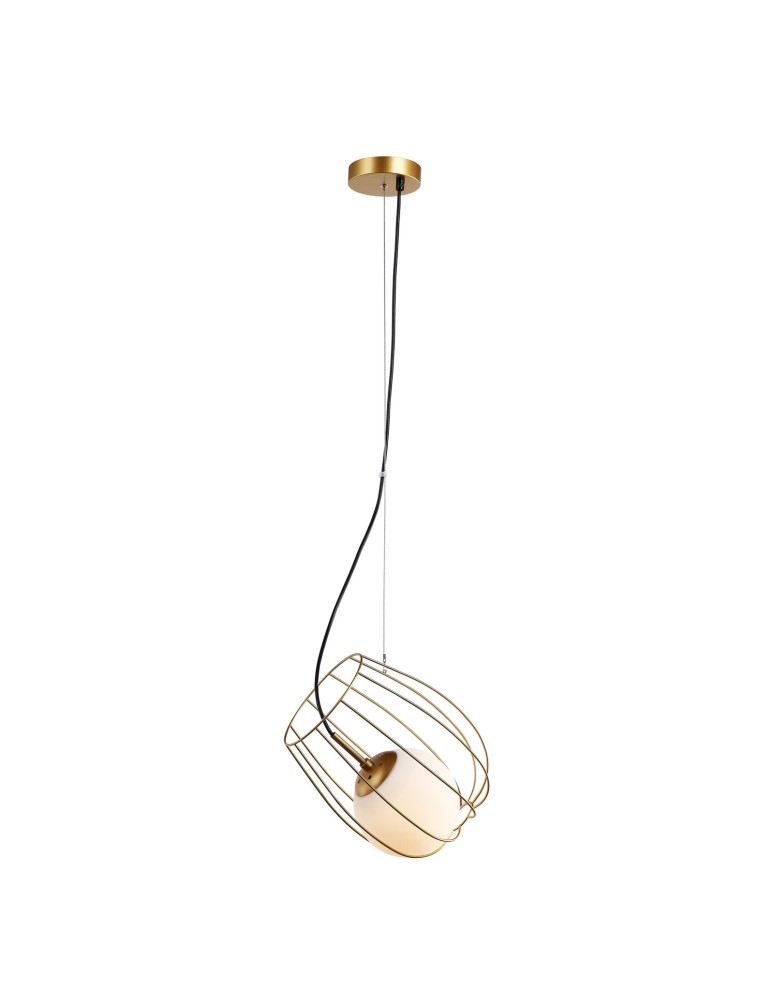 Lampy wiszące - ITALUX Melisa Złoty Wisząca 1xE27 40W MDM-3943/1 GD - produkt kolory-swiatla.pl 1