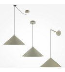 Maytoni Basic colors Lampa Wisząca Stożek 1xE27 40W Szary MOD167PL-01BG Maytoni Basic colors Lampa Wisząca Stożek 1xE27 40W Szary MOD167PL-01BG