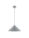 Maytoni Basic colors Lampa Wisząca Stożek 1xE27 40W Szary MOD167PL-01GR