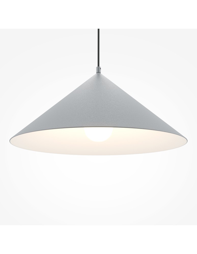 Maytoni Basic colors Lampa Wisząca Stożek 1xE27 40W Szary MOD167PL-01GR Maytoni Basic colors Lampa Wisząca Stożek 1xE27 40W Szary MOD167PL-01GR