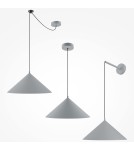 Maytoni Basic colors Lampa Wisząca Stożek 1xE27 40W Szary MOD167PL-01GR Maytoni Basic colors Lampa Wisząca Stożek 1xE27 40W Szary MOD167PL-01GR