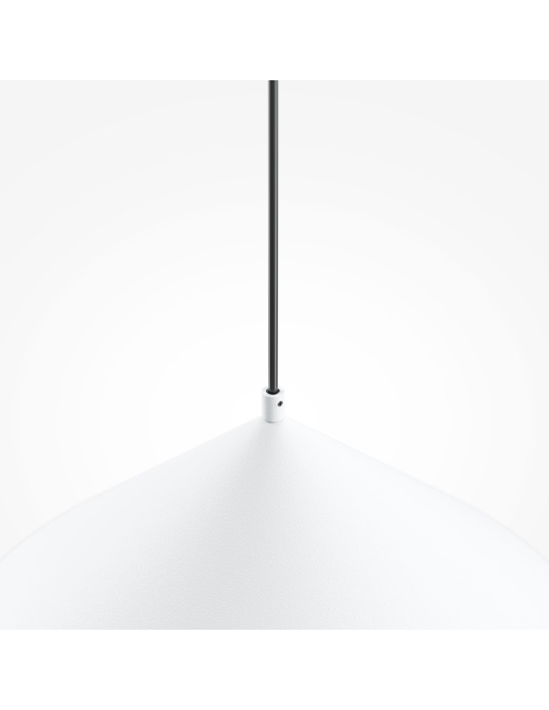 Maytoni Basic colors Lampa Wisząca Stożek 1xE27 40W Biały MOD167PL-01W