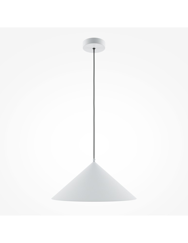 Maytoni Basic colors Lampa Wisząca Stożek 1xE27 40W Biały MOD167PL-01W
