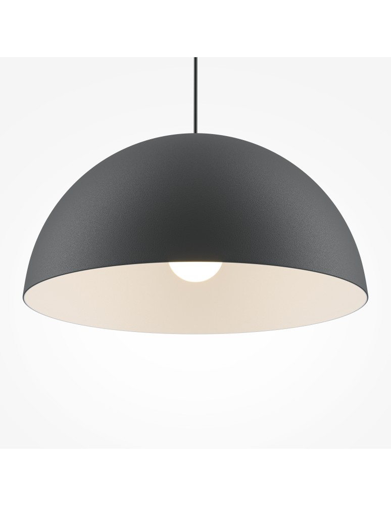 Maytoni Basic colors Lampa Wisząca Półkula 1xE27 40W Czarny MOD168PL-01B Maytoni Basic colors Lampa Wisząca Półkula 1xE27 40W Czarny MOD168PL-01B