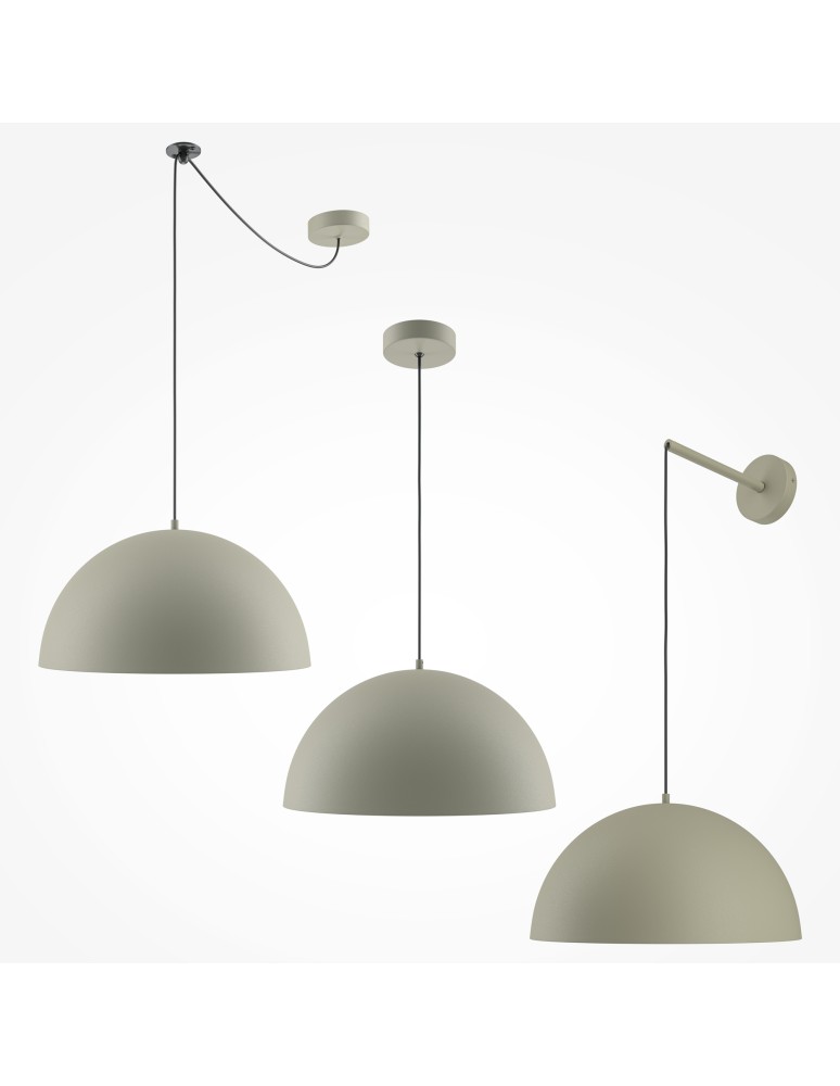 Maytoni Basic colors Lampa Wisząca Półkula 1xE27 40W Szary MOD168PL-01BG Maytoni Basic colors Lampa Wisząca Półkula 1xE27 40W Szary MOD168PL-01BG