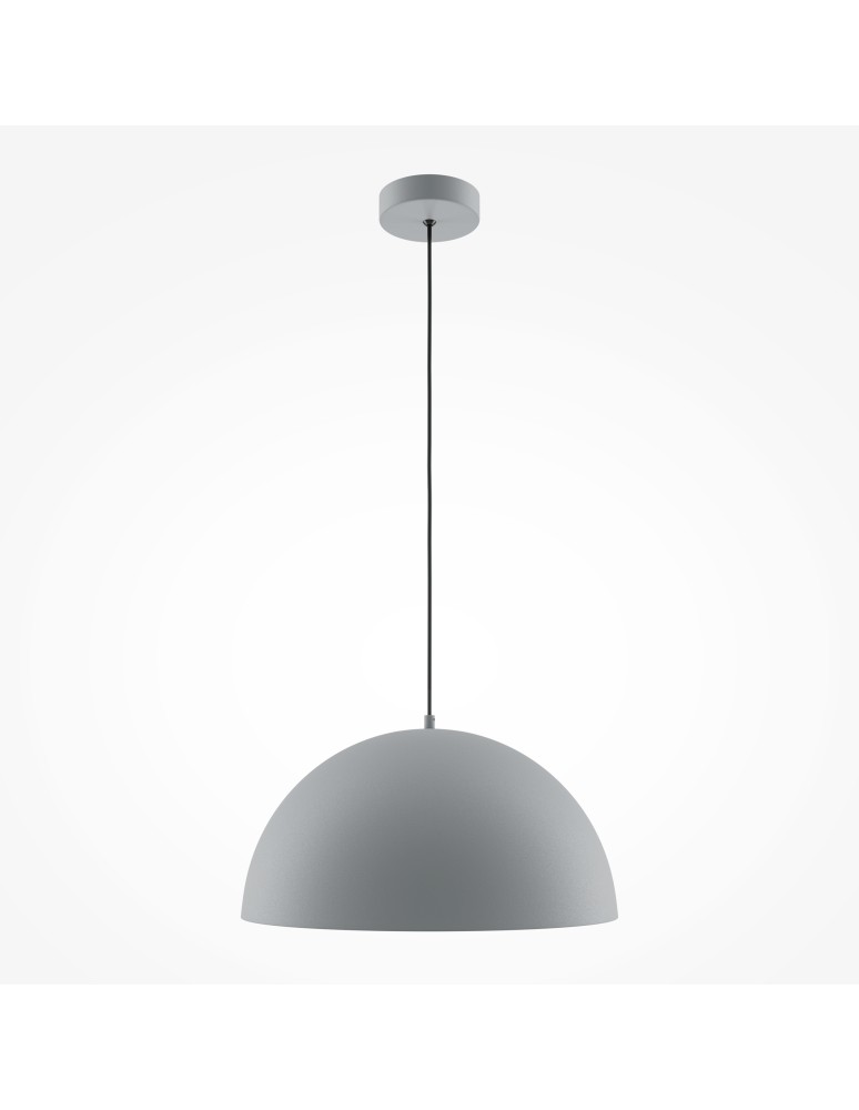 Maytoni Basic colors Lampa Wisząca Półkula 1xE27 40W Szary MOD168PL-01GR