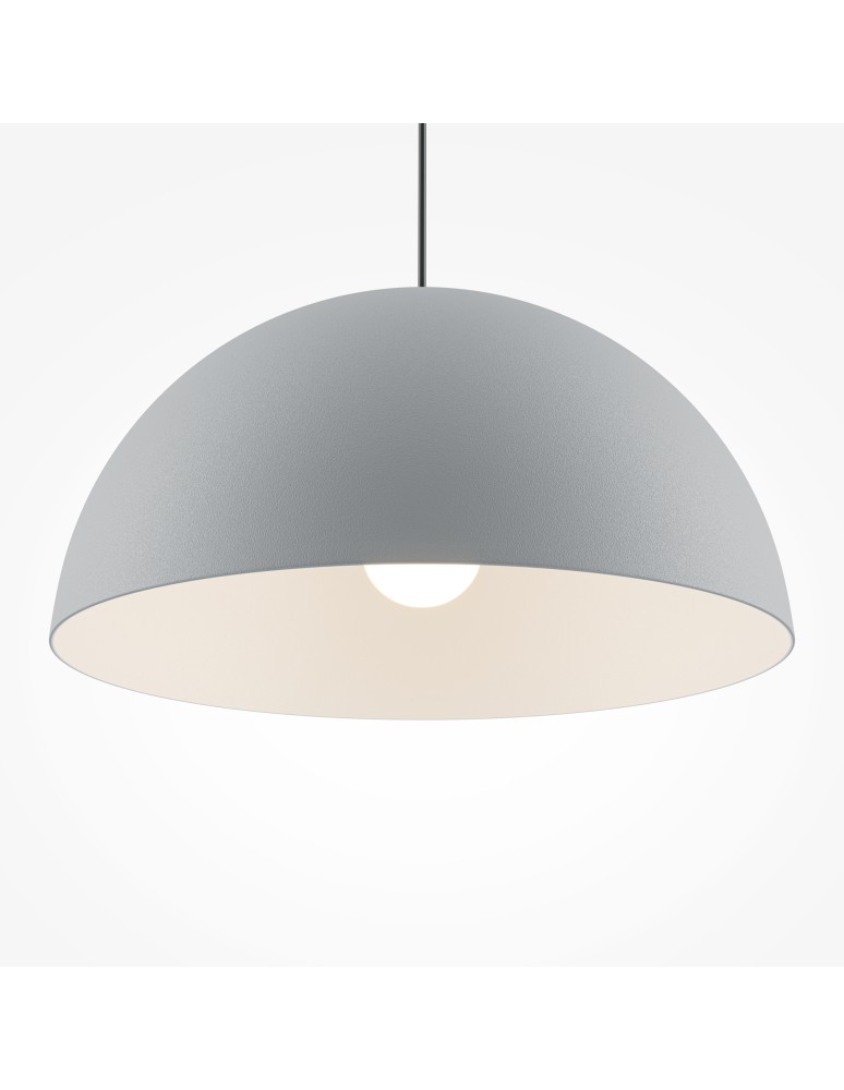 Lampy wiszące - Maytoni Basic colors Lampa Wisząca Półkula 1xE27 40W Szary MOD168PL-01GR - product kolory-swiatla.pl 4
