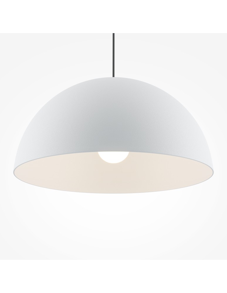 Maytoni Basic colors Lampa Wisząca Półkula 1xE27 40W Biały MOD168PL-01W Maytoni Basic colors Lampa Wisząca Półkula 1xE27 40W Biały MOD168PL-01W