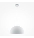 Maytoni Basic colors Lampa Wisząca Półkula 1xE27 40W Biały MOD168PL-01W Maytoni Basic colors Lampa Wisząca Półkula 1xE27 40W Biały MOD168PL-01W